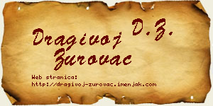 Dragivoj Zurovac vizit kartica
